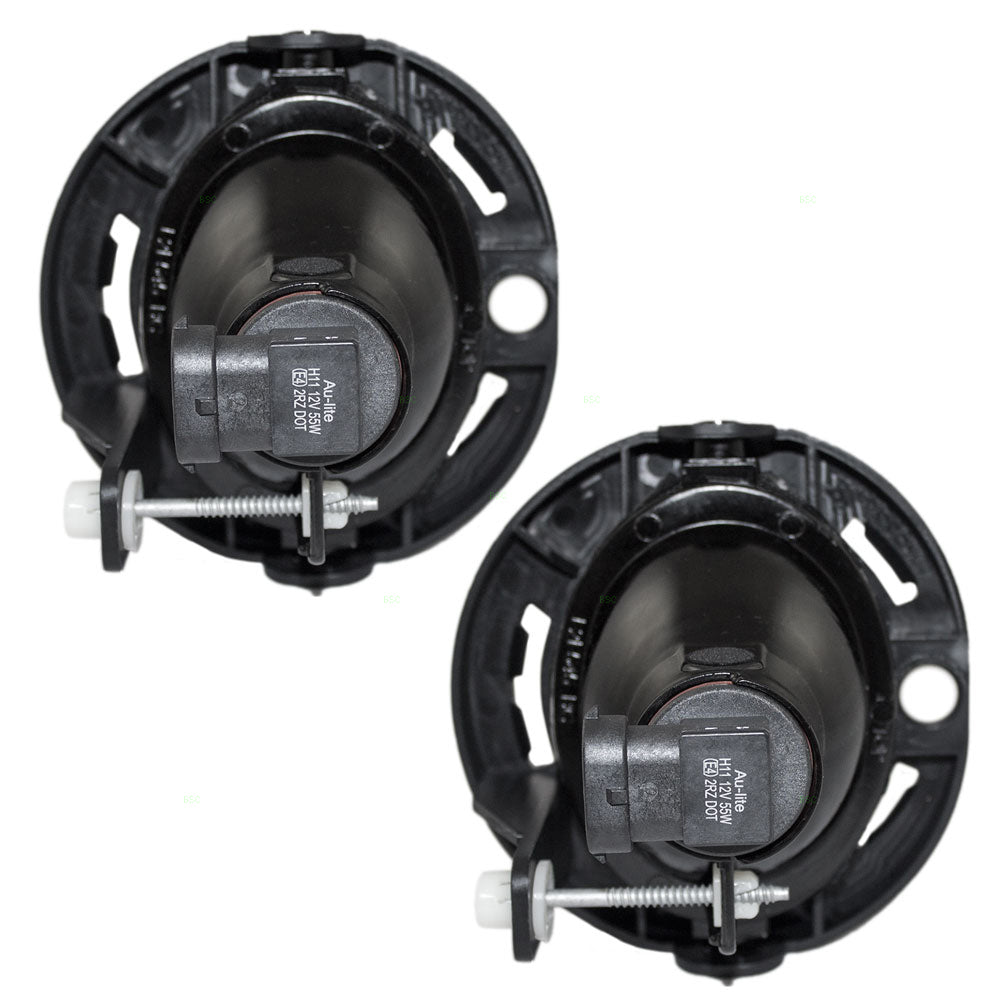 Brock Replacement Pair Set Halogen Fog Lights Compatible with 2014-2020 Grand Cherokee 5182021AB