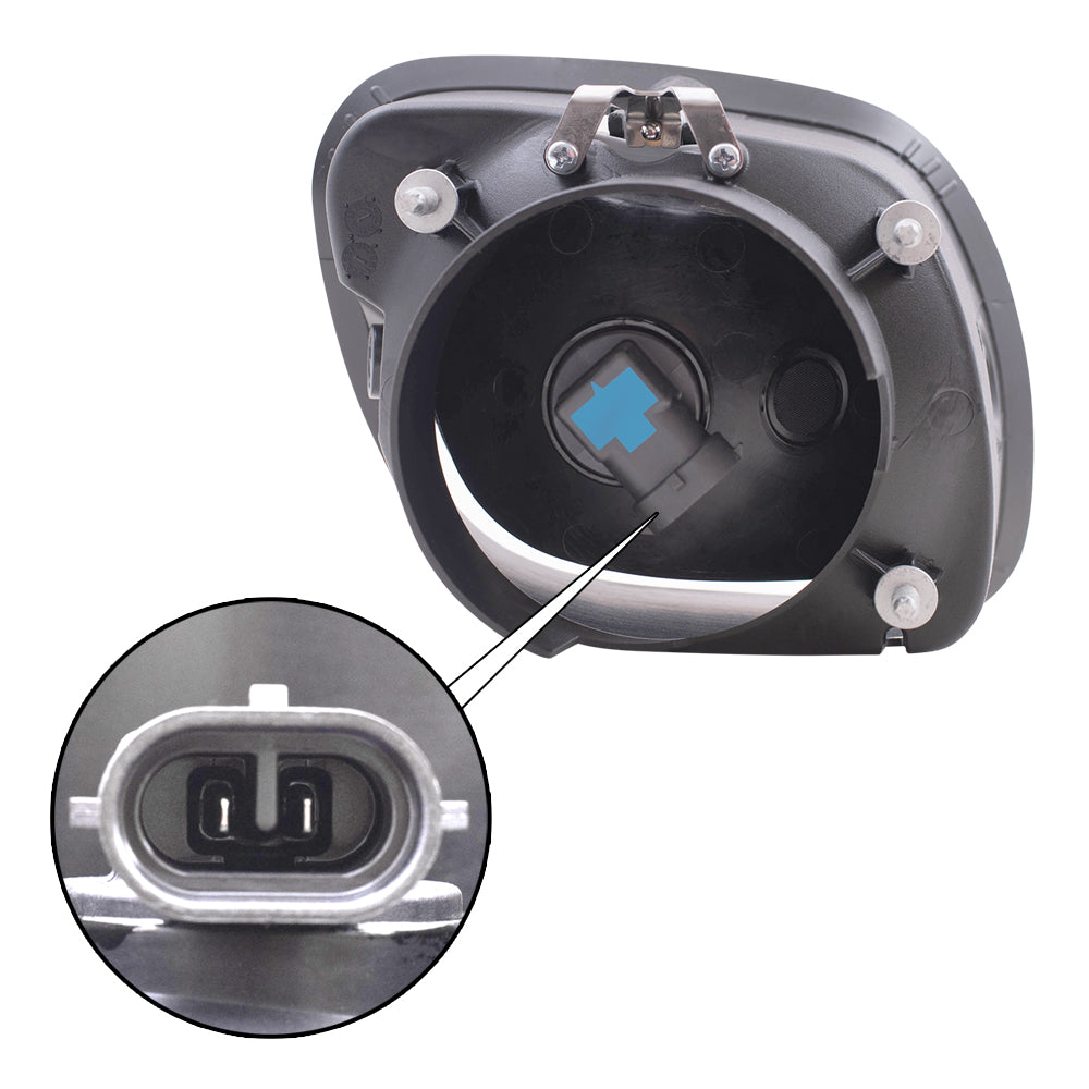 Brock Replacement Driver Halogen Fog Light Compatible with 2008-2017 Cascadia A06-51908-006