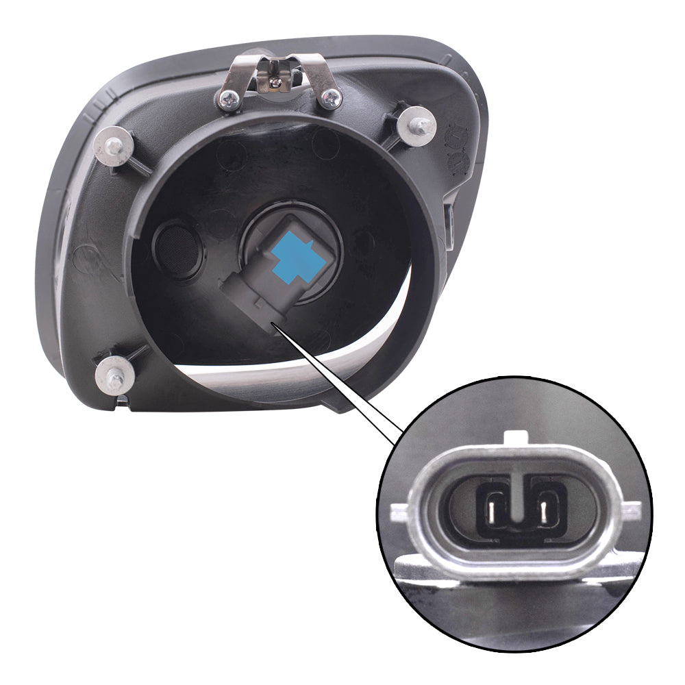 Brock Replacement Passenger Halogen Fog Light Compatible with 2008-2017 Cascadia A06-51908-007