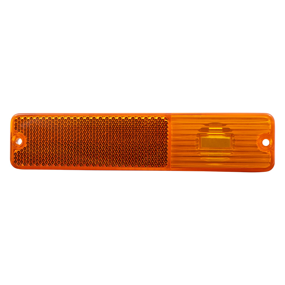 Brock Replacement Front Signal Side Marker Light Lens Compatible with 84-91 Grand Wagoneer Cherokee CJ Series J0994020