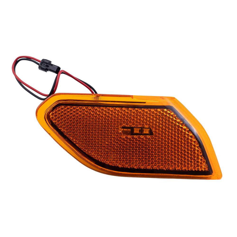 Brock Replacement Passenger Side Marker Light Compatible with 2018-2019 Wrangler JL & Unlimited 2020 Gladiator