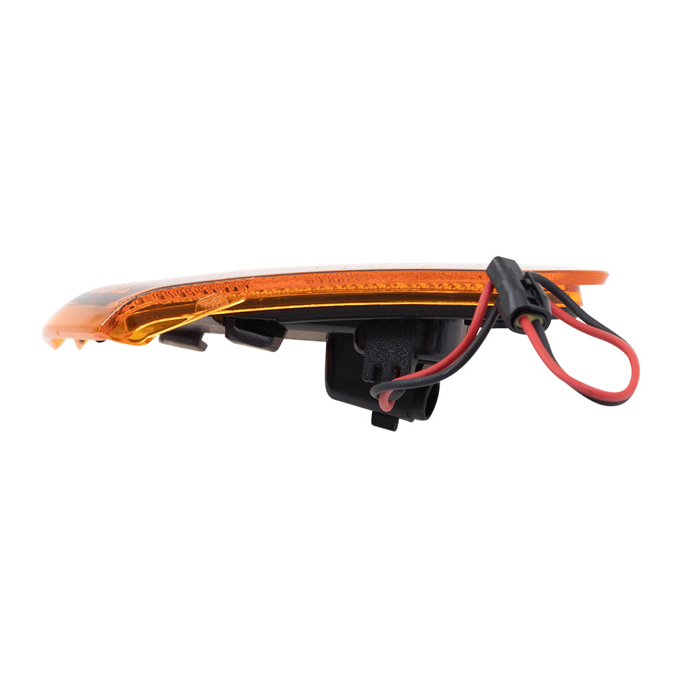 Brock Replacement Passenger Side Marker Light Compatible with 2018-2019 Wrangler JL & Unlimited 2020 Gladiator