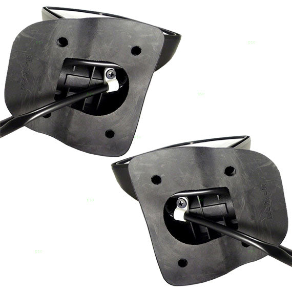 Replacement Driver and Passenger Power Side View Mirrors Textured Black Compatible with 1994 1995 1996 B Series Van 55154699 55154698