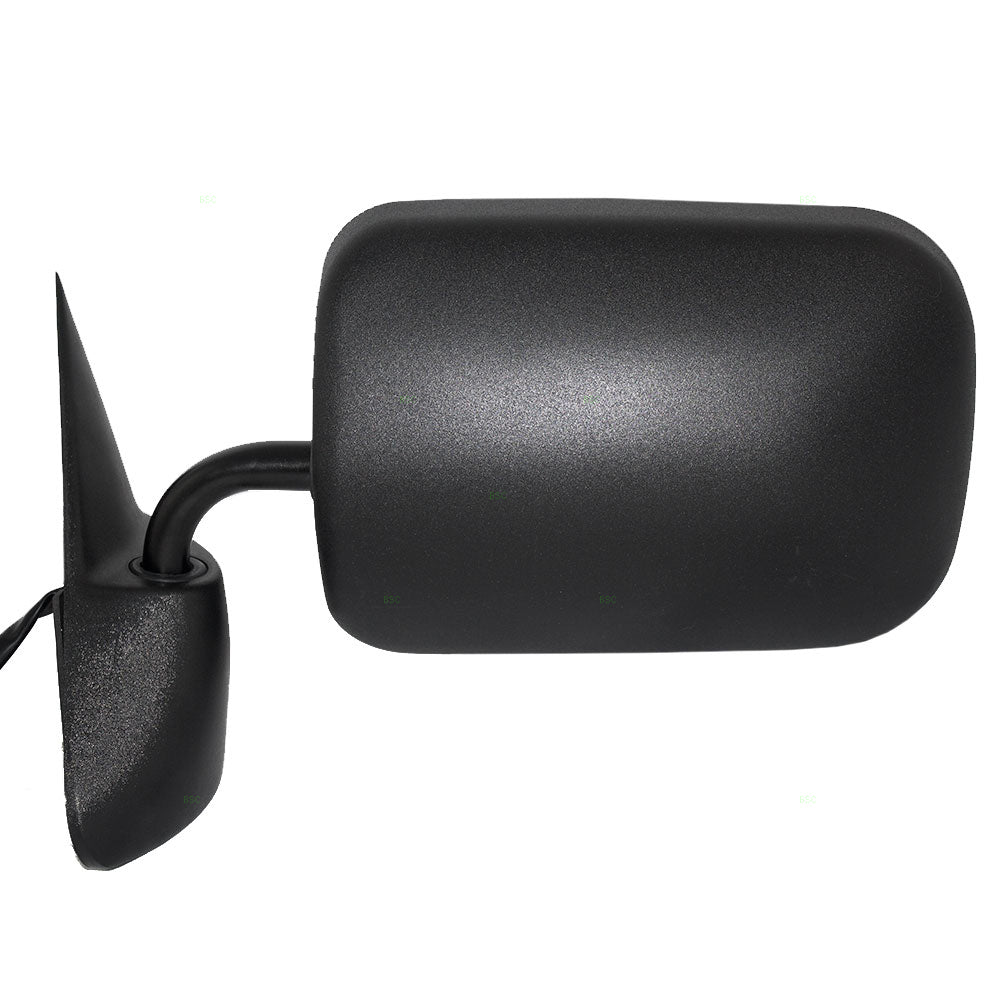 Brock Replacement Driver Side Power Mirror Textured Black Compatible with 1994-1997 1500/2500/3500