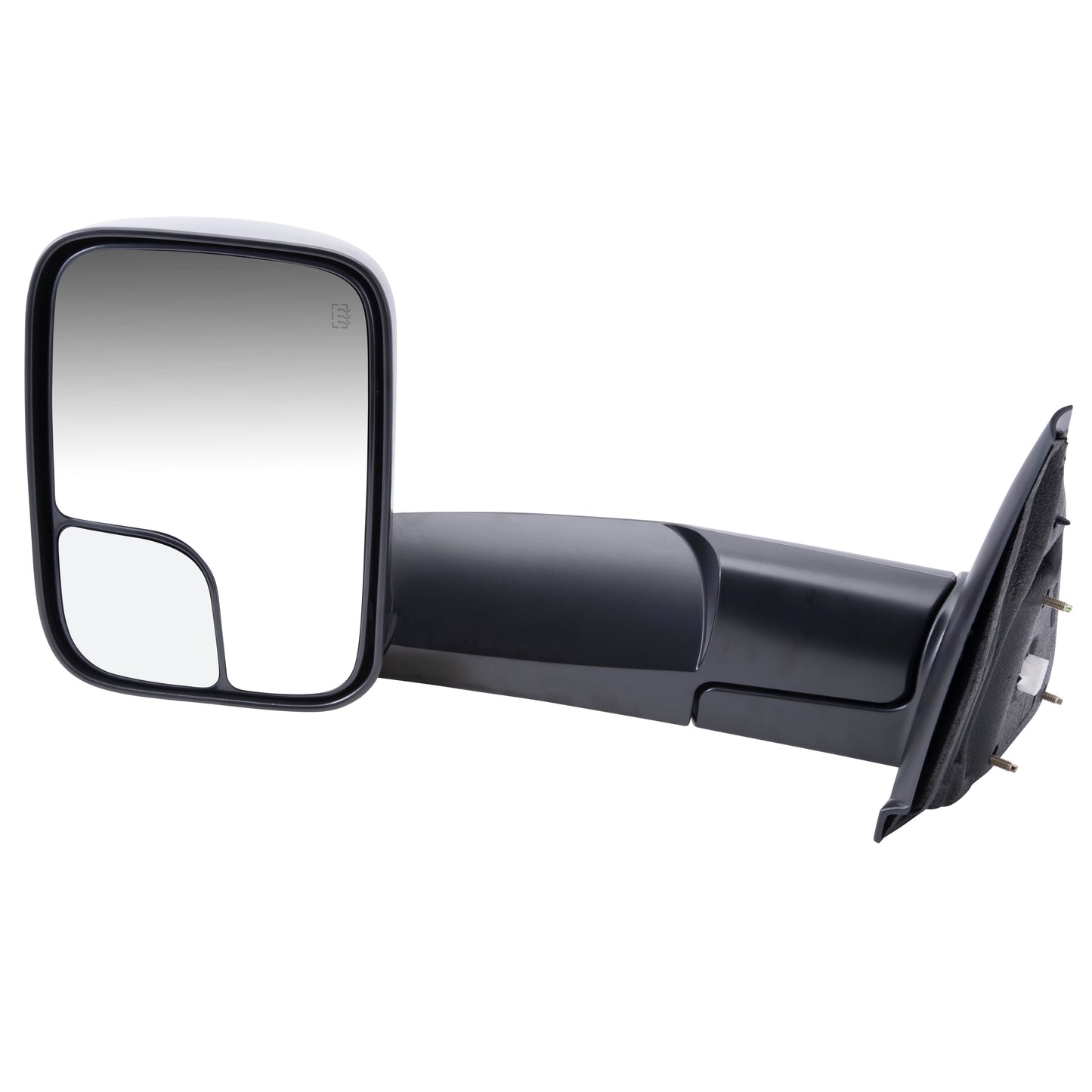 Brock Replacement Drivers Power Trailer Tow Side View Mirror Heated 7x10 Flip-Up Compatible with 2002-2008 Ram 1500 Pickup Truck 55077445AO