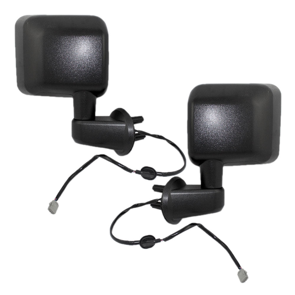 Power Mirror for 2011-2013 Wrangler Heated Manual Fold 5182175AB Set CH1320319