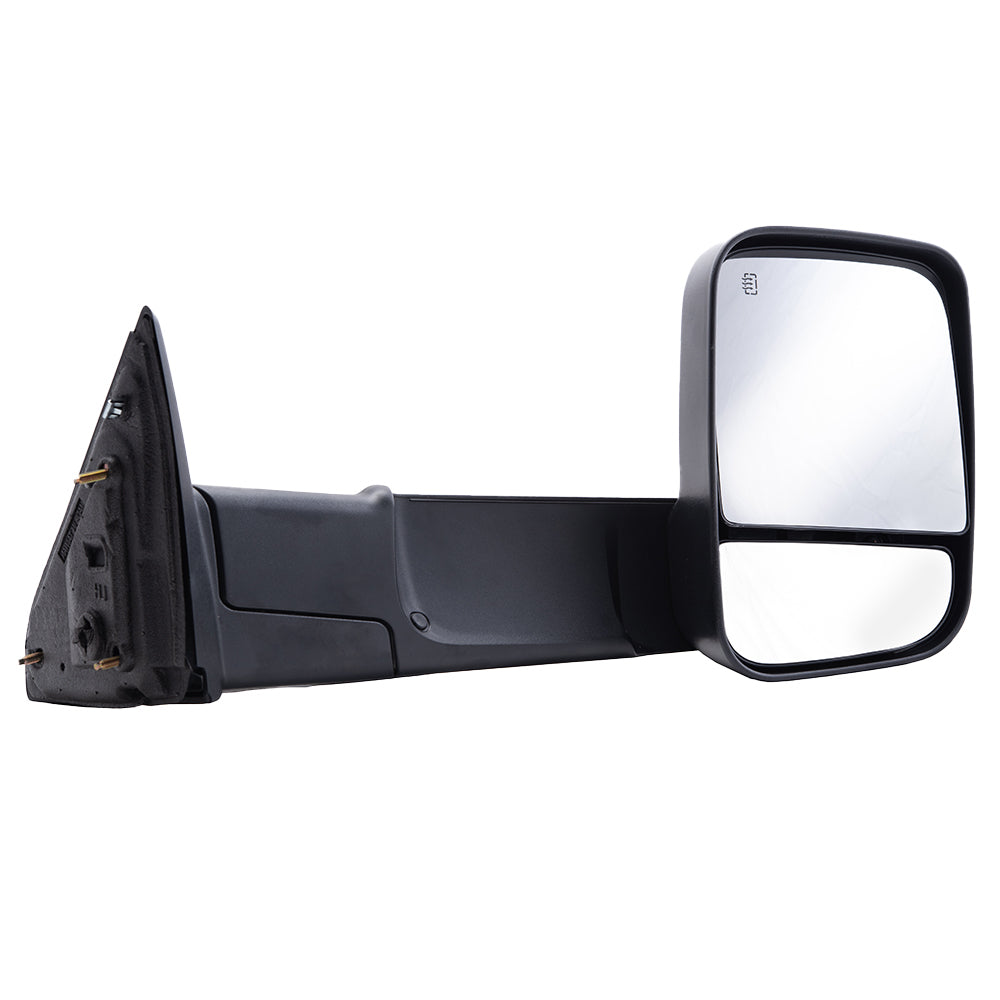 Brock Replacement Passenger Side Power Tow Mirror with Heat, Signal and Puddle Light without Memory Compatible with 2013-2018 1500/2500/3500/4500/5500 & 2019-2021 1500 Classic
