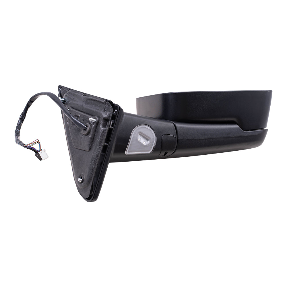 Brock Replacement Passenger Side Power Tow Mirror with Heat, Signal and Puddle Light without Memory Compatible with 2013-2018 1500/2500/3500/4500/5500 & 2019-2021 1500 Classic