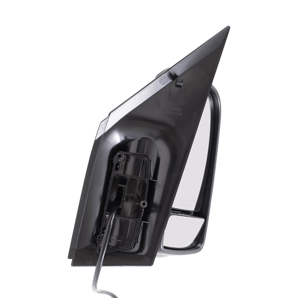 Brock Replacement Driver and Passenger Side Standard Type Power Mirrors Textured Black with Heat and Signal without Blind Spot Detection Compatible with 2006-2018 Sprinter