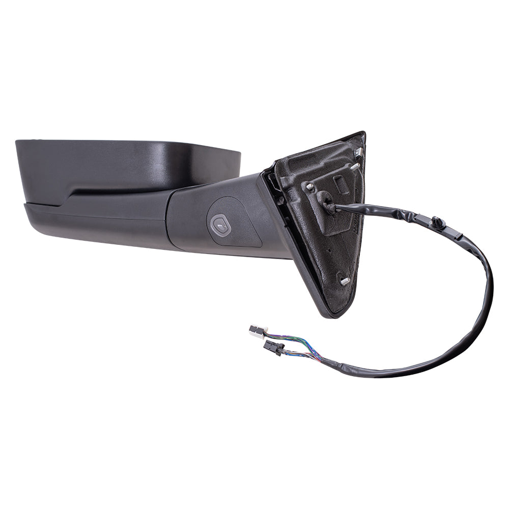 Brock Replacement Driver Side Power Tow Mirror Textured Black with Heat Power Folding Memory Signal & Puddle Light Compatible with 2015-2018 Ram 2500/3500