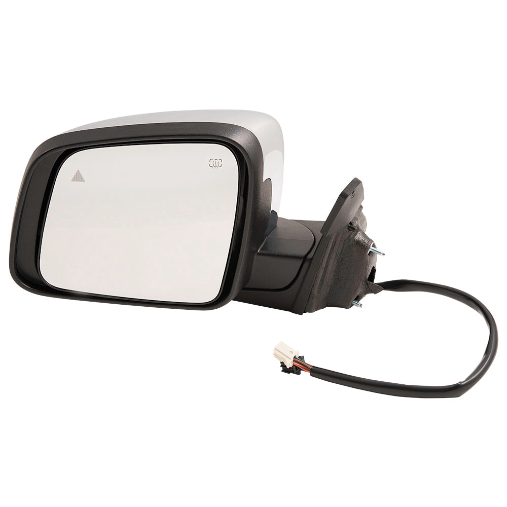 Power Mirror for 2011-2021 Grand Cherokee Blind Spot Detection Turn Signal Indicator Memory Heated Manual Fold for 2022 Grand Cherokee WK 68236931AF Left CH1320359