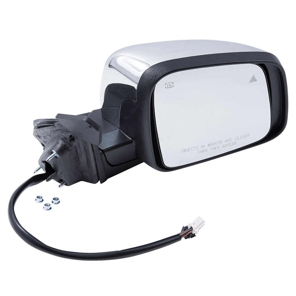 Power Mirror for 2011-2021 Grand Cherokee Blind Spot Detection Turn Signal Indicator Memory Heated Manual Fold for 2022 Grand Cherokee WK 68236930AF Right CH1321359