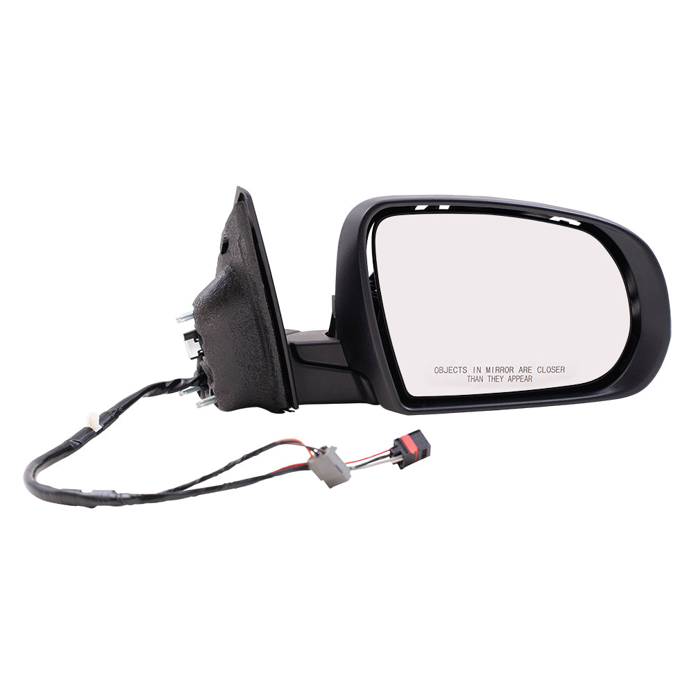 Brock Aftermarket Replacement Driver Left Passenger Right Power Mirror Set with Paint to Match Gray Cover-Textured Black Base-Heat-Signal without BSD Compatible with 2017-2021 Jeep Compass