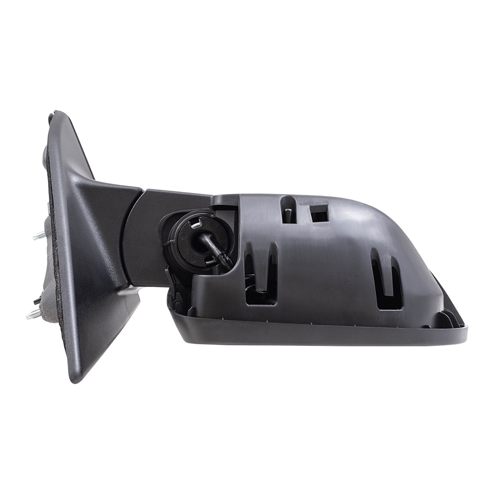Brock Aftermarket Replacement Driver Left Passenger Right Power Mirror Set with Paint to Match Gray Cover-Textured Black Base-Heat-Signal without BSD Compatible with 2017-2021 Jeep Compass