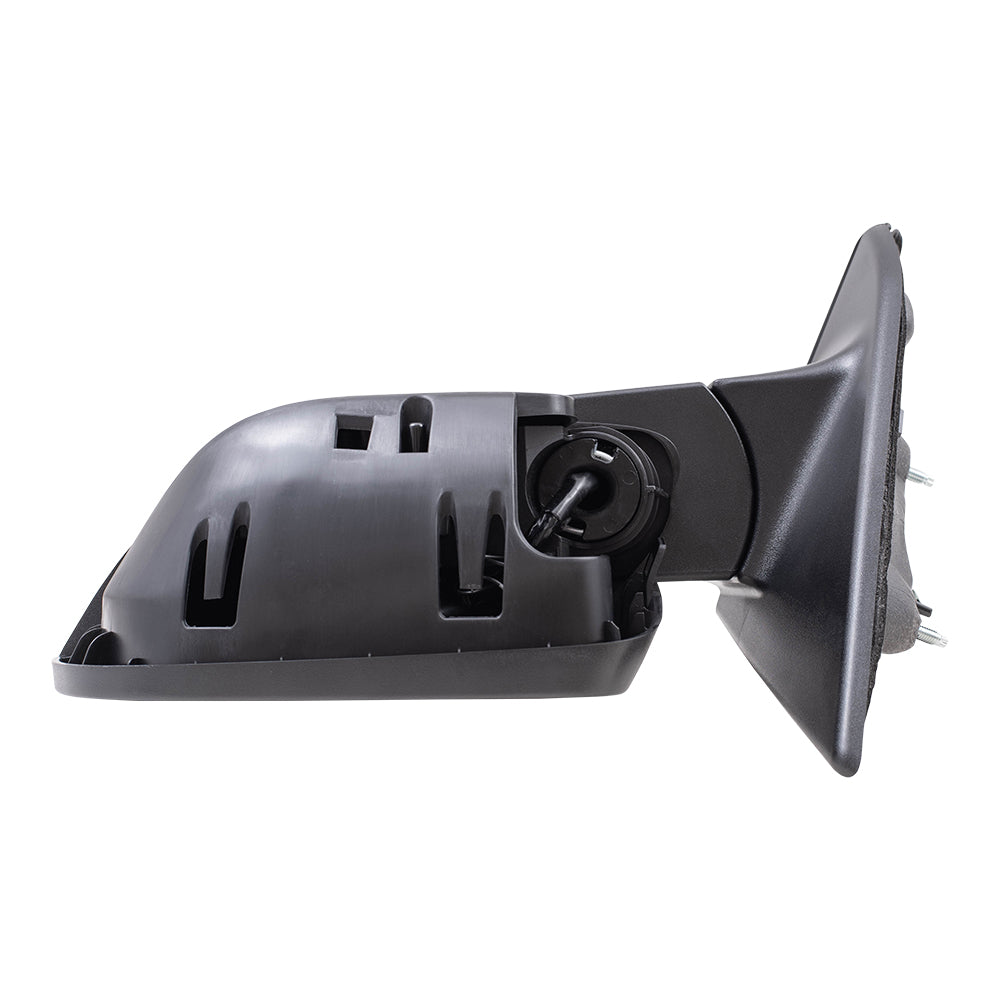 Brock Aftermarket Replacement Driver Left Power Mirror with Paint to Match Gray Cover-Textured Black Base-Heat-Signal without Blind Spot Detection Compatible with 2017-2021 Jeep Compass