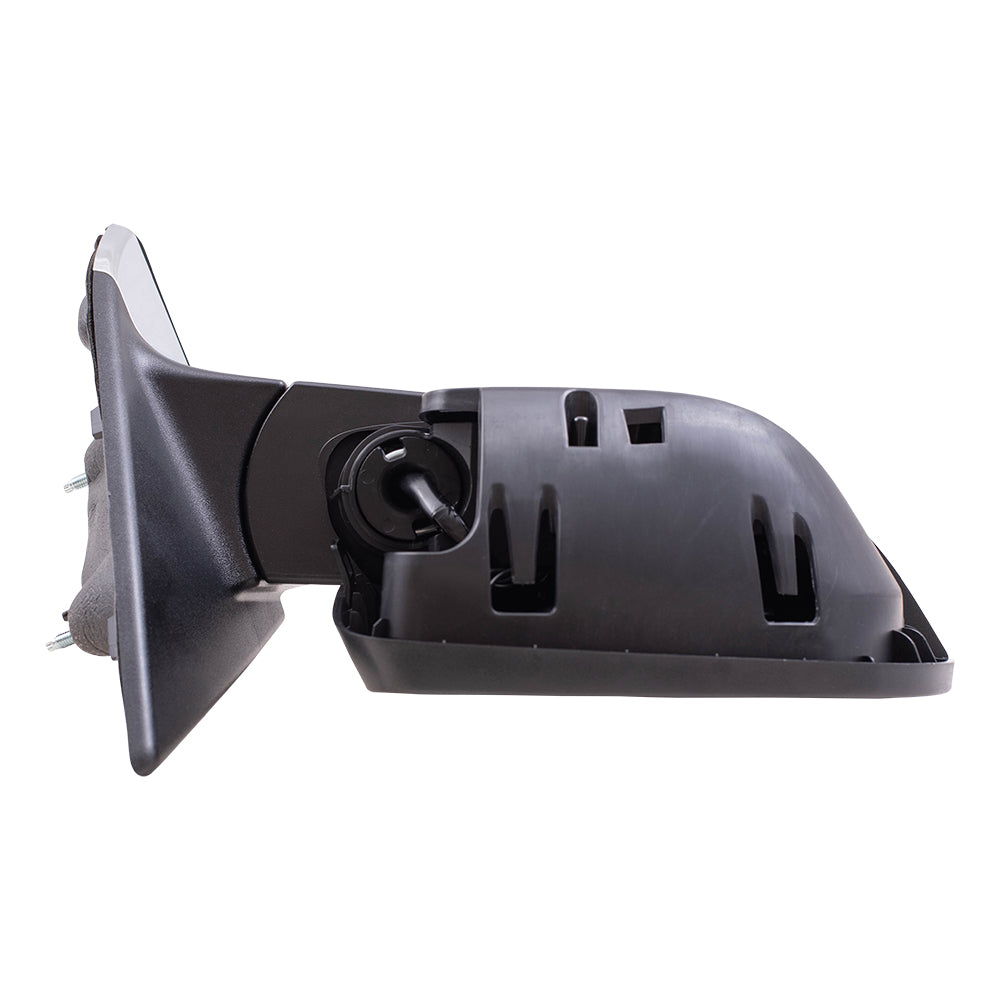 Brock Aftermarket Replacement Driver Left Passenger Right Power Mirror Set with Paint to Match Gray Cover-Chrome Base-Heat-Signal without Blind Spot Detection Compatible with 2017-2021 Jeep Compass