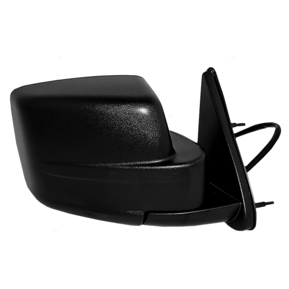 Replacement Passengers Power Side View Mirror Heated Textured Black Compatible with 2007-2011 Nitro with One-Touch 55157190AJ