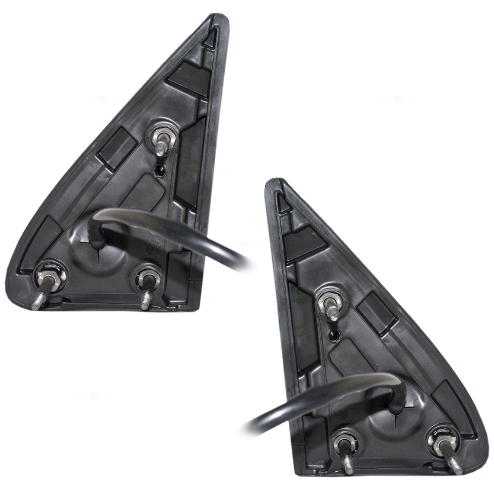 Replacement Set Driver and Passenger Power Side View Mirrors Heated Textured Compatible with 2007-2011 Nitro with One-Touch 55157191AJ 55157190AJ