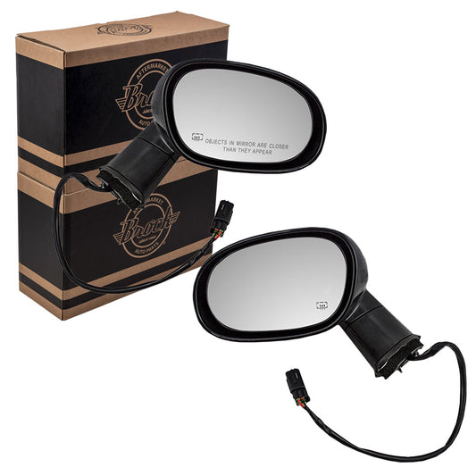 Power Mirror for 2008-2014 Challenger Heated Manual Fold 1GE19AXRAE Set CH1320311