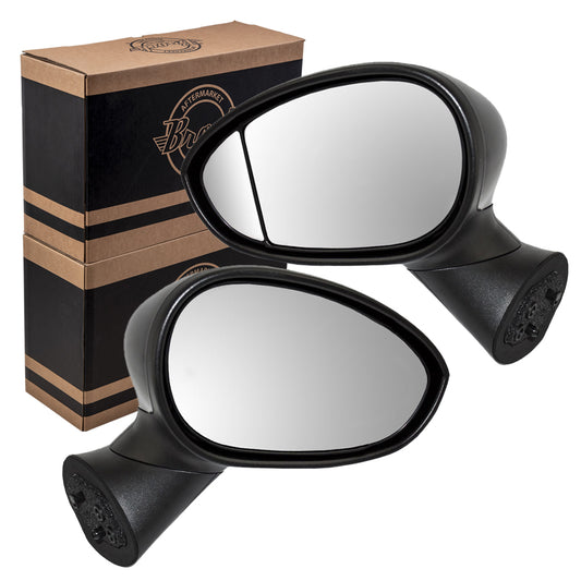 Power Mirror for 2014 500L Blind Spot Glass Heated Manual Fold for 2012-2019 500 68087589AD Set FI1320100