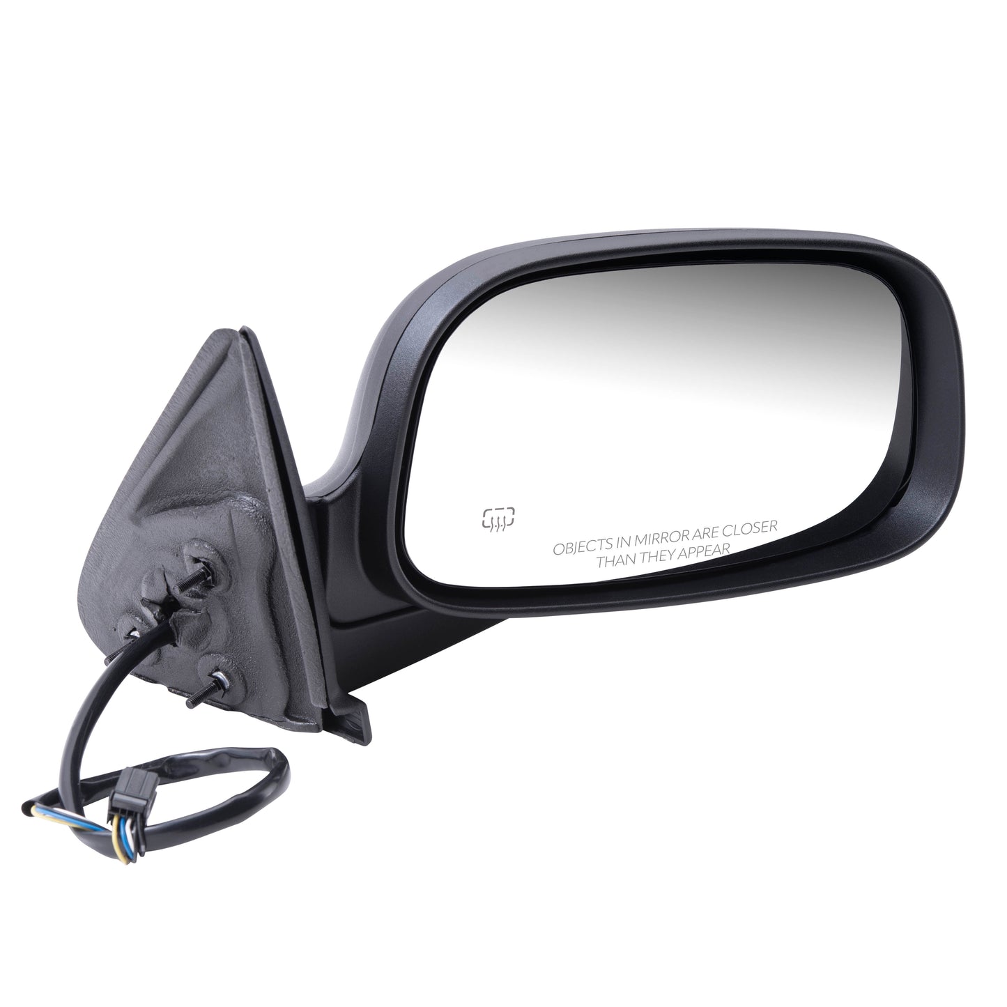 Replacement Set Driver and Passenger Power Side View Mirrors Heated Textured Compatible with 2001-2004 Dakota 2001-2003 Durango 55077252AE 55077253AE