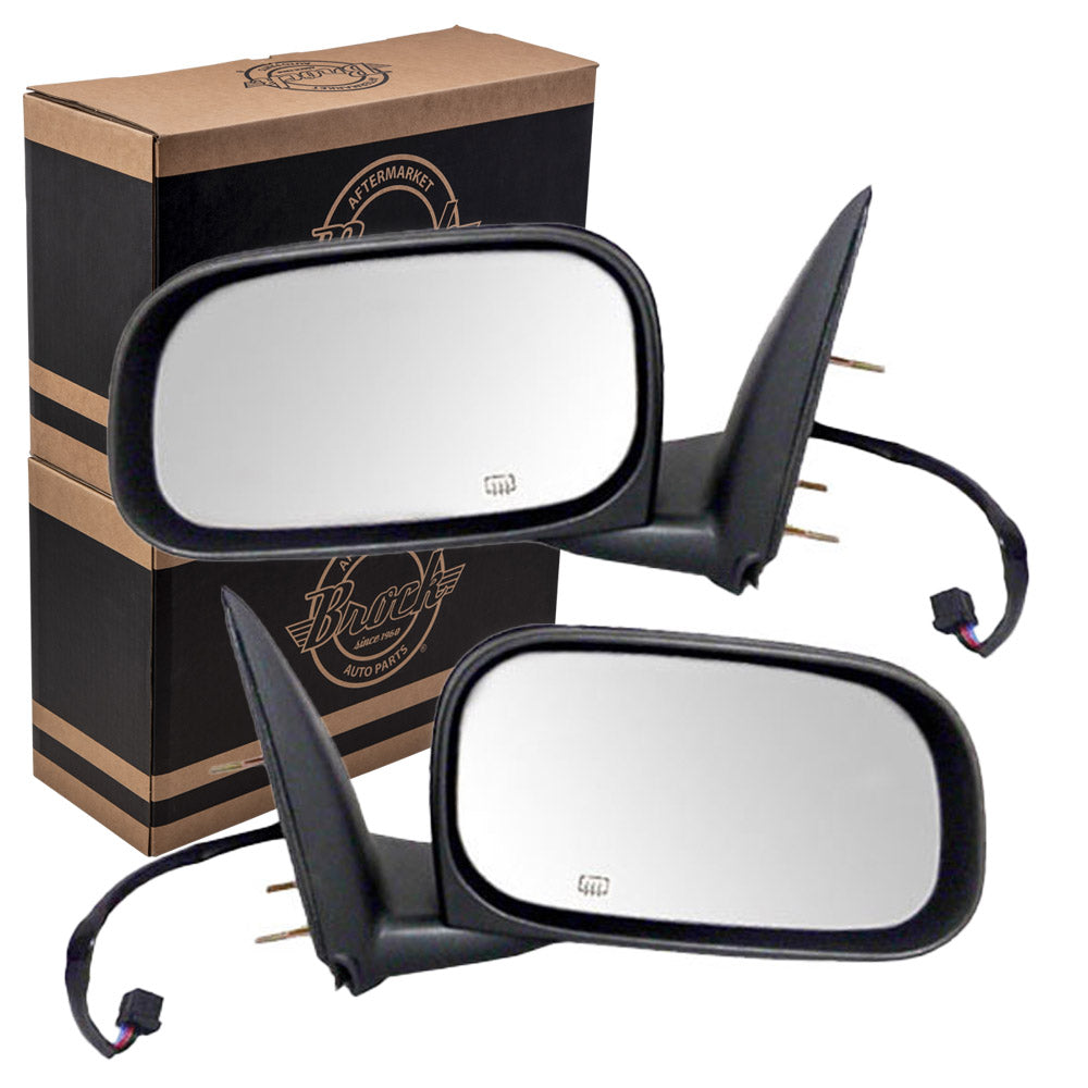 Power Mirror for 2005-2011 Dakota 6X9 Heated Manual Fold for 2006-2009 Raider 55077625AD Set CH1320237
