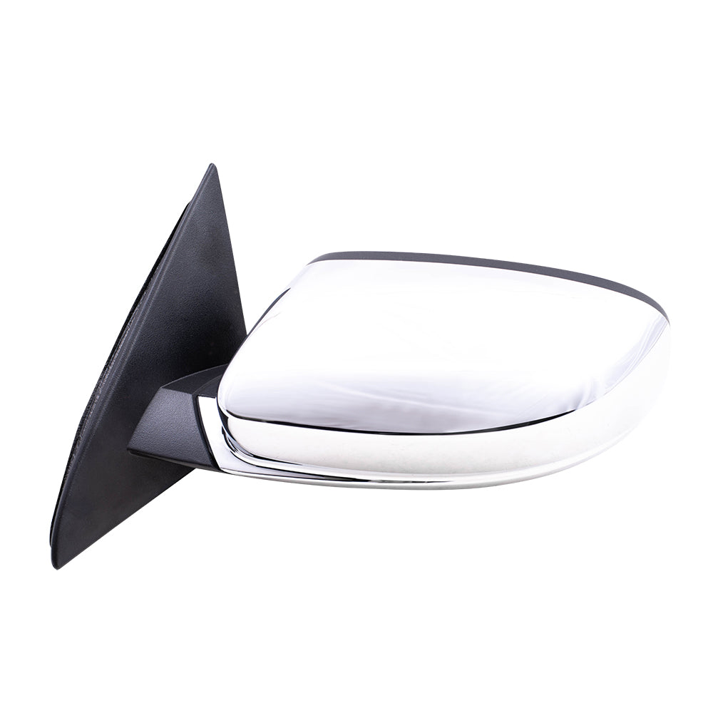 Replacement Drivers Power Side View Mirror Heated with Chrome Cover Compatible with 2011-2014 200 Sedan 68081541AD