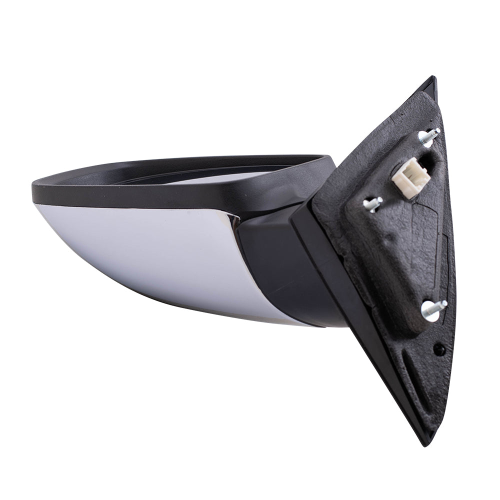 Replacement Drivers Power Side View Mirror Heated with Chrome Cover Compatible with 2011-2014 200 Sedan 68081541AD