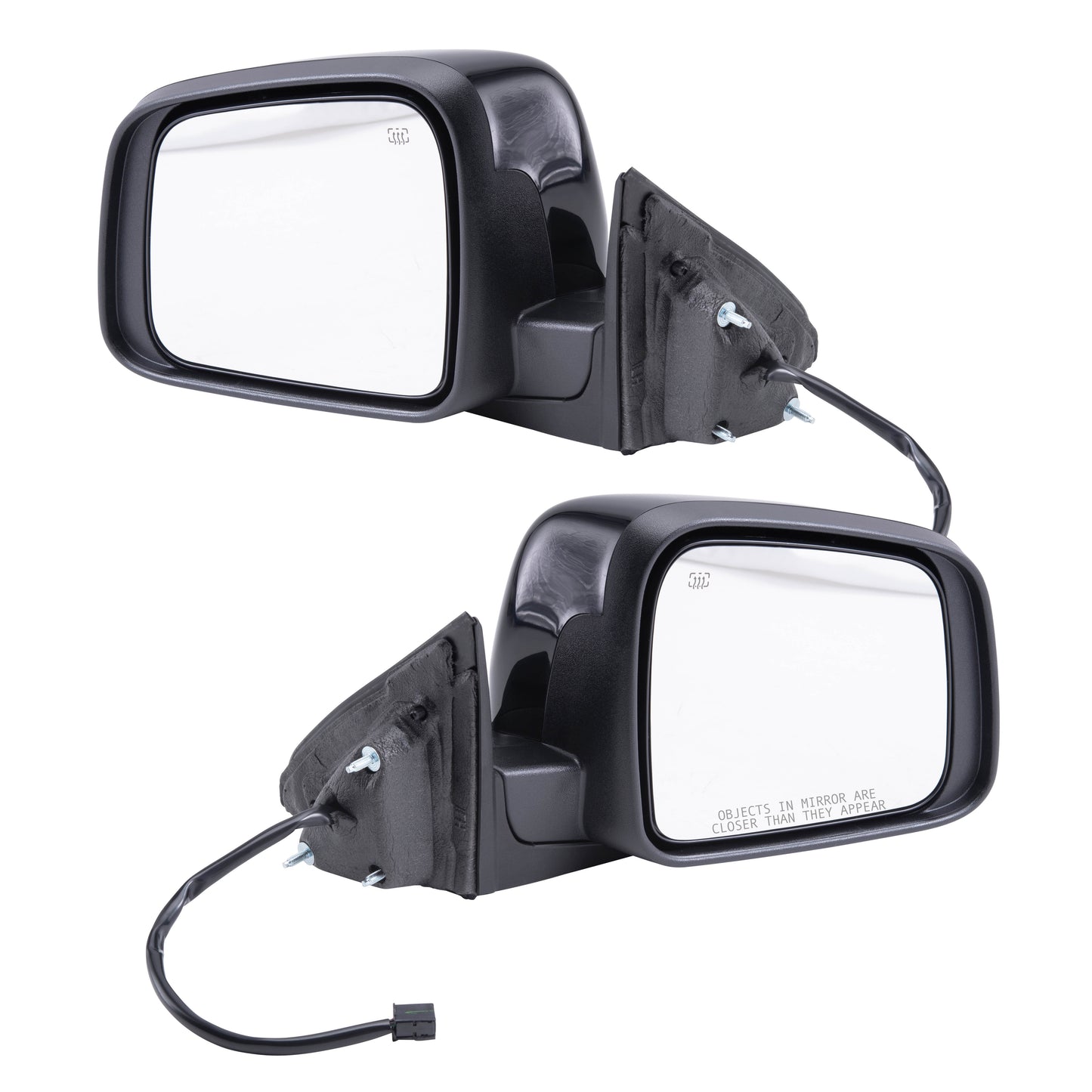 Driver and Passenger Power Side View Mirrors Heated Manual Folding Replaces 5SG19TZZAF 5SG18AXRAF CH1320330 CH1321330