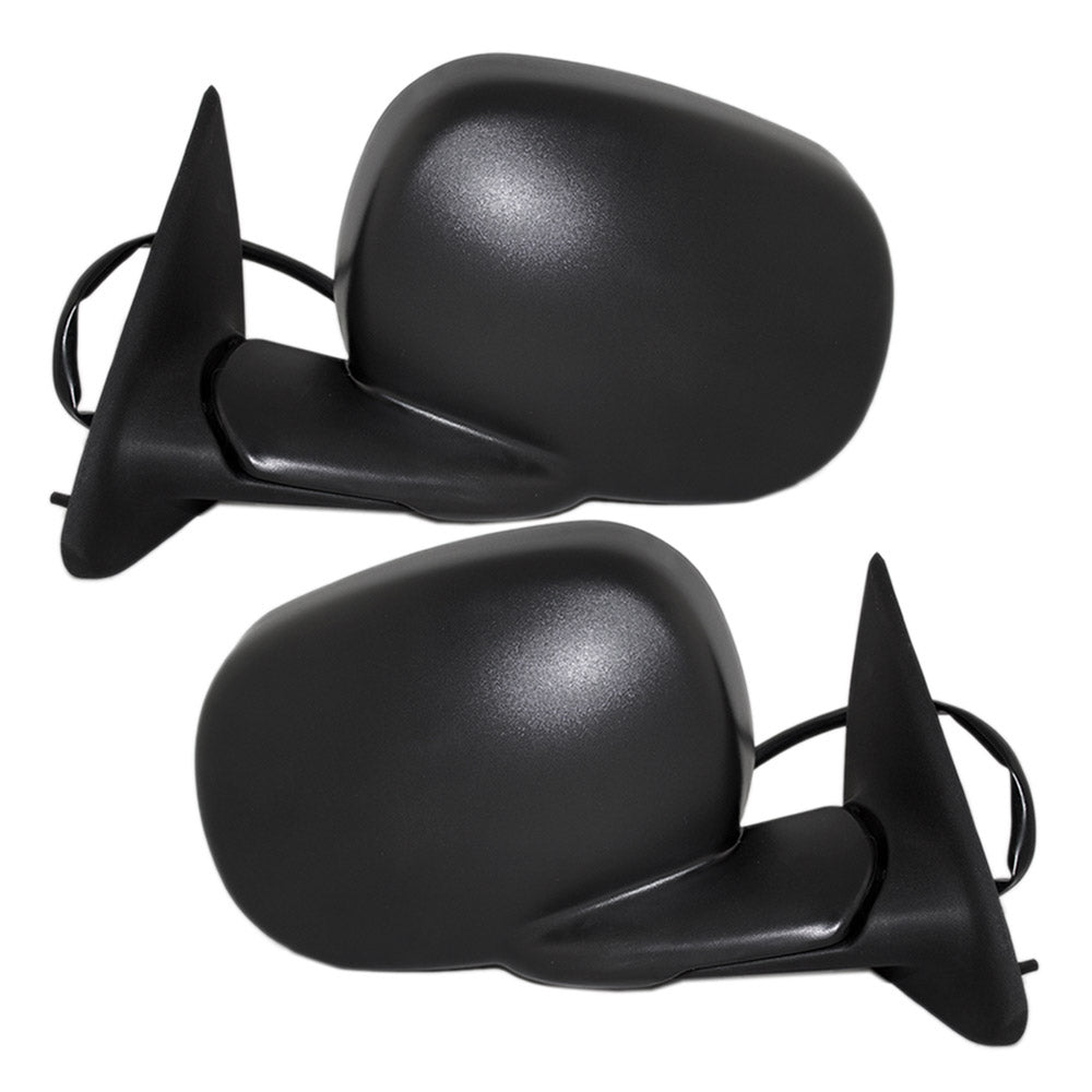 Power Mirror for 1997-2000 Dakota 6X9 Heated Manual Fold for 1998-2000 Durango 55076488AG Set CH1320177