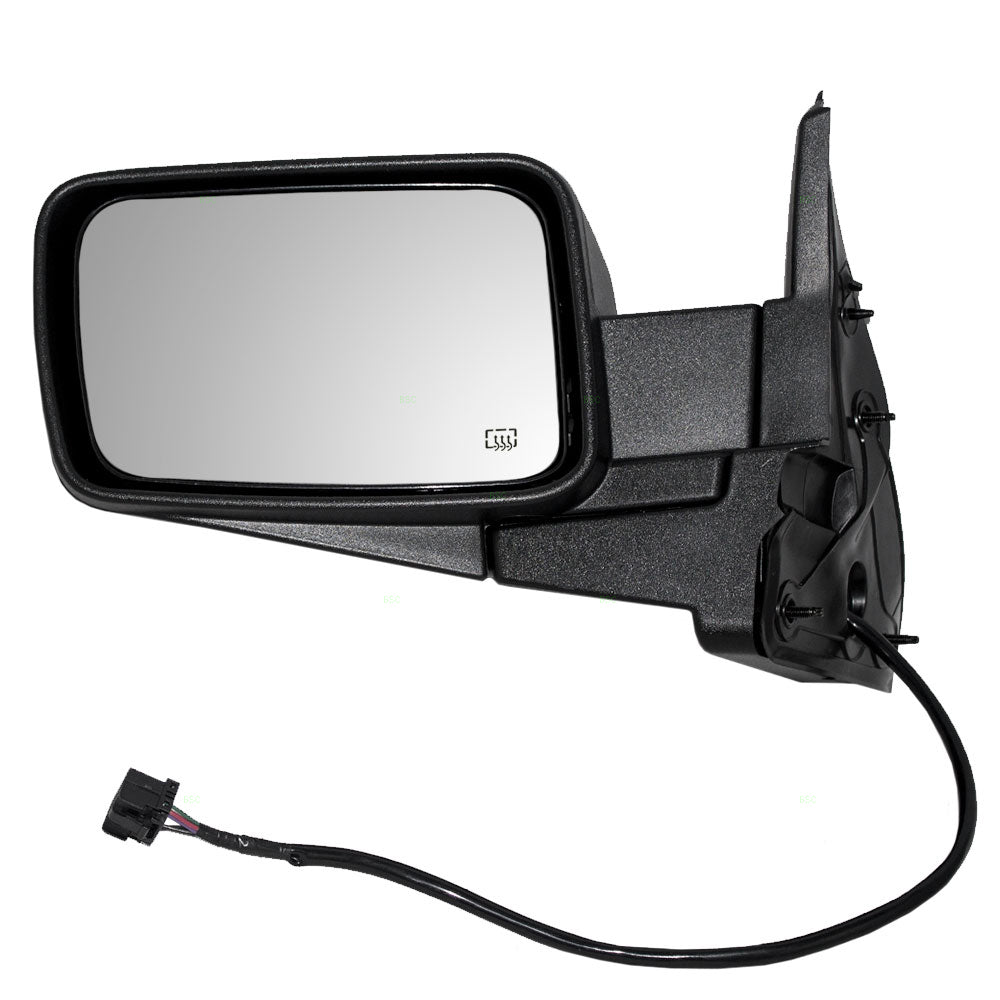 Power Mirror for 2006-2010 Commander Heated Manual Fold 55396637AD Left CH1320267