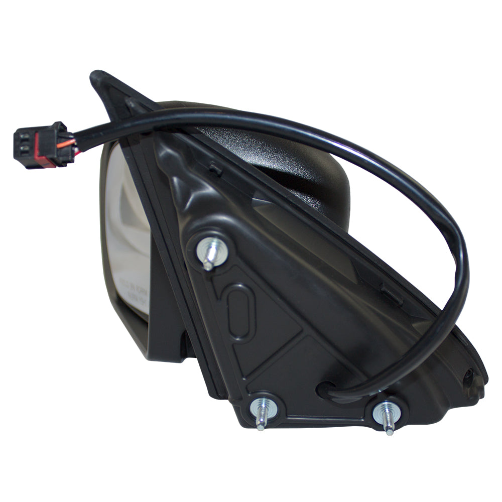 Brock Replacement Driver Side Power Mirror Textured Black with Heat without Signal, Memory or Blind Spot Sensor Compatible with 2014-2019 Cherokee 68164061AD 68228913AA