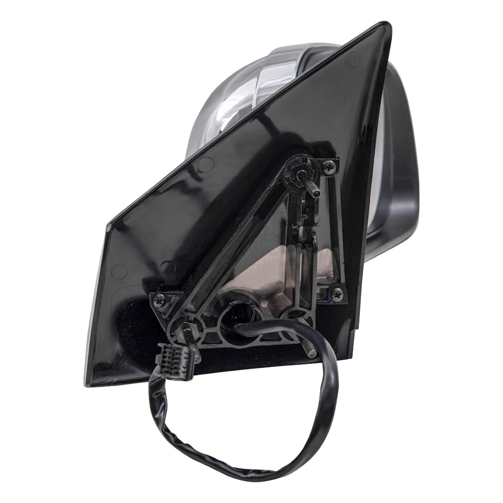 Replacement Driver and Passenger Power Side View Mirrors Heated with Chrome Covers Compatible with 2007-2009 Aspen 55364665AI 55364664AI