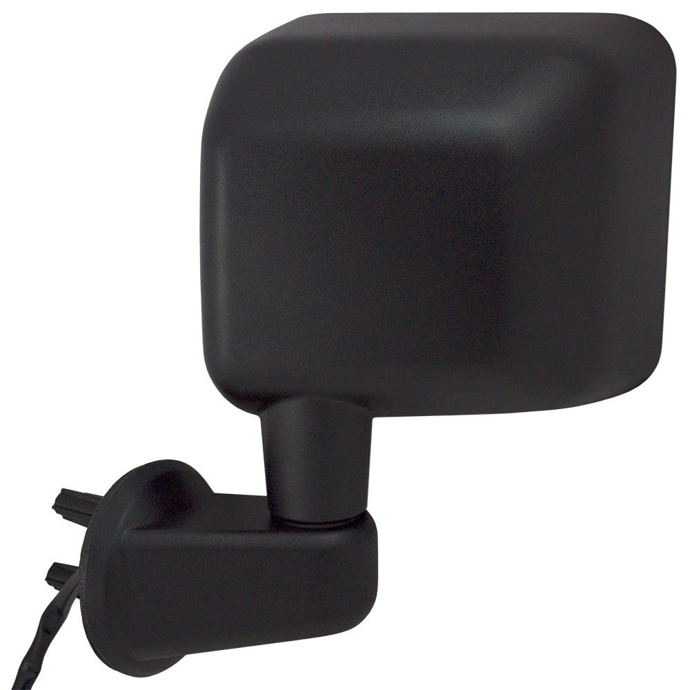 Replacement Driver Power Side View Mirror Heated Textured Black Compatible with 2015-2017 Wrangler 2018 Wrangler JK & JK Unlimited 68249847AD