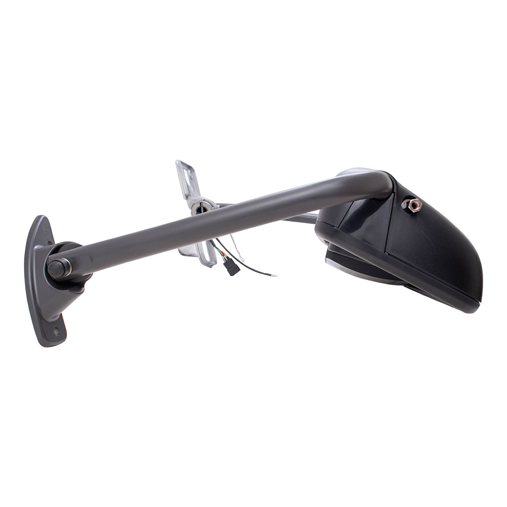 Replacement Passengers Power Mirror Textured Black with Heat Antenna Compatible with 1996-2017 Columbia A22-65433-003