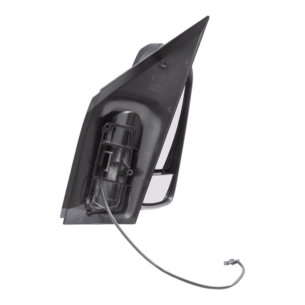 Brock Replacement Passenger Side Standard Type Manual Mirror Textured Black with Signal without Heat Compatible with 2006-2018 Sprinter