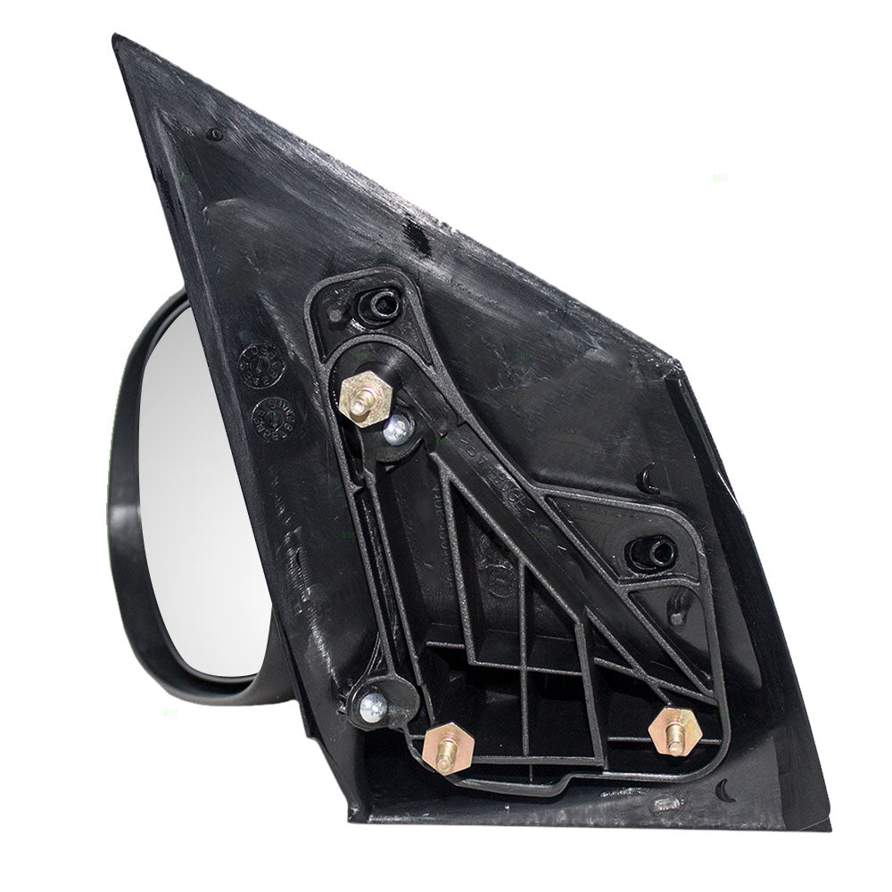 Brock Replacement Driver Side Manual Mirror Textured Black Compatible with 2007-2012 Caliber 5115037AC