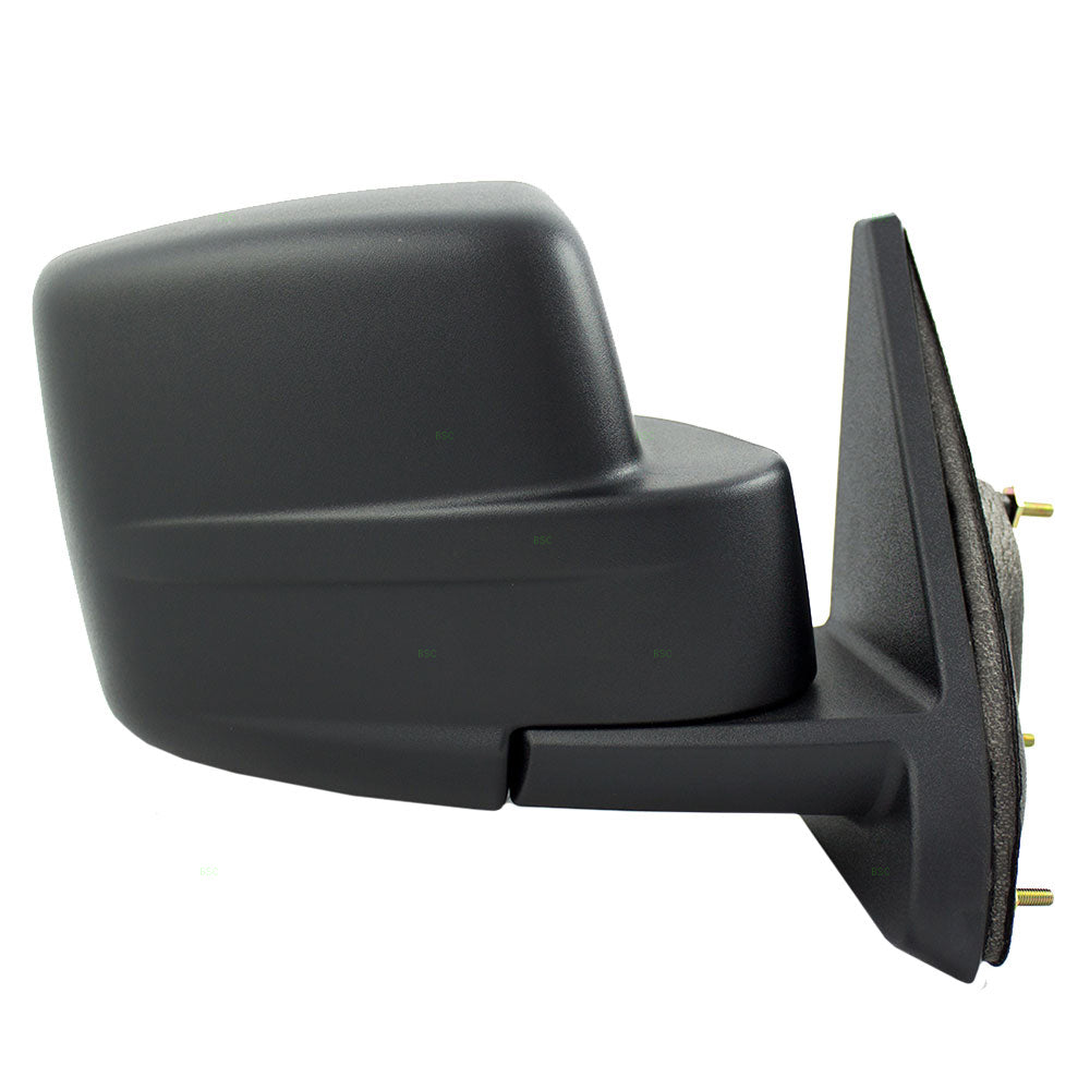 Replacement Passenger Manual Side View Mirror Textured Black Compatible with 2007-2017 Patriot 5155456AK