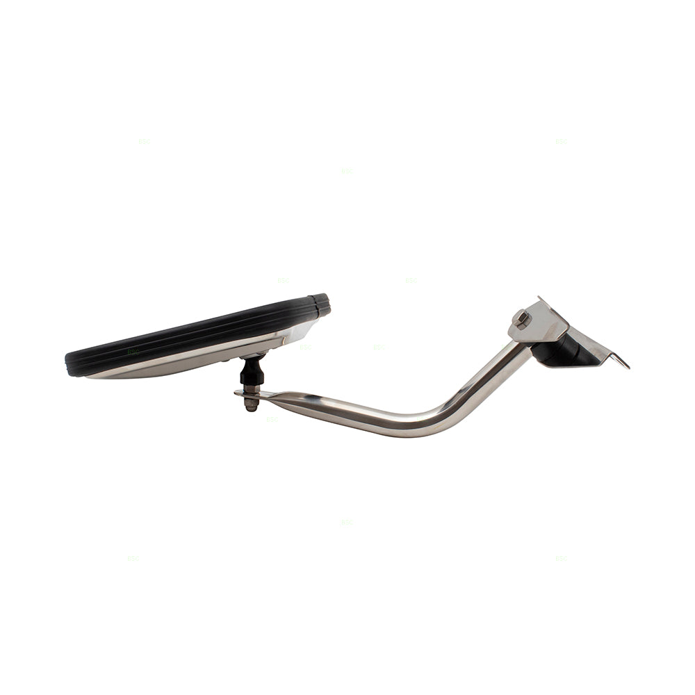 Manual Mirror for 1959-1983 CJ5 6.75"x6.75" Stainless Steel-Windshield Hinge Mount for 1959-1975 CJ6 for 1976-1986 CJ7 for 1981-1986 Scrambler for 1987-1995 Wrangler for 1959-1966 DJ3 Right CH1321147