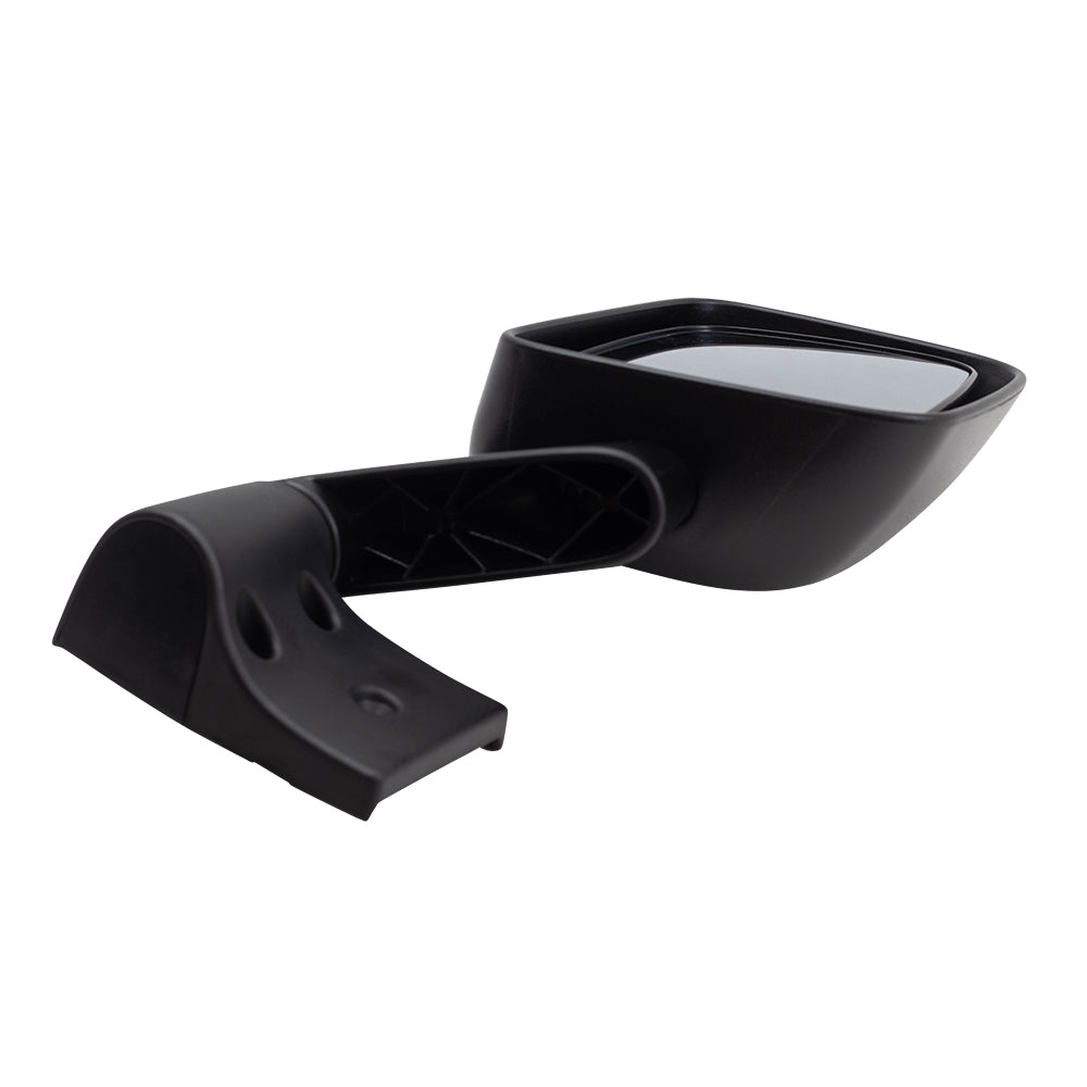 Replacement Passenger Manual Side View Mirror Textured Black Compatible with 2003-2006 Wrangler 55395060AD