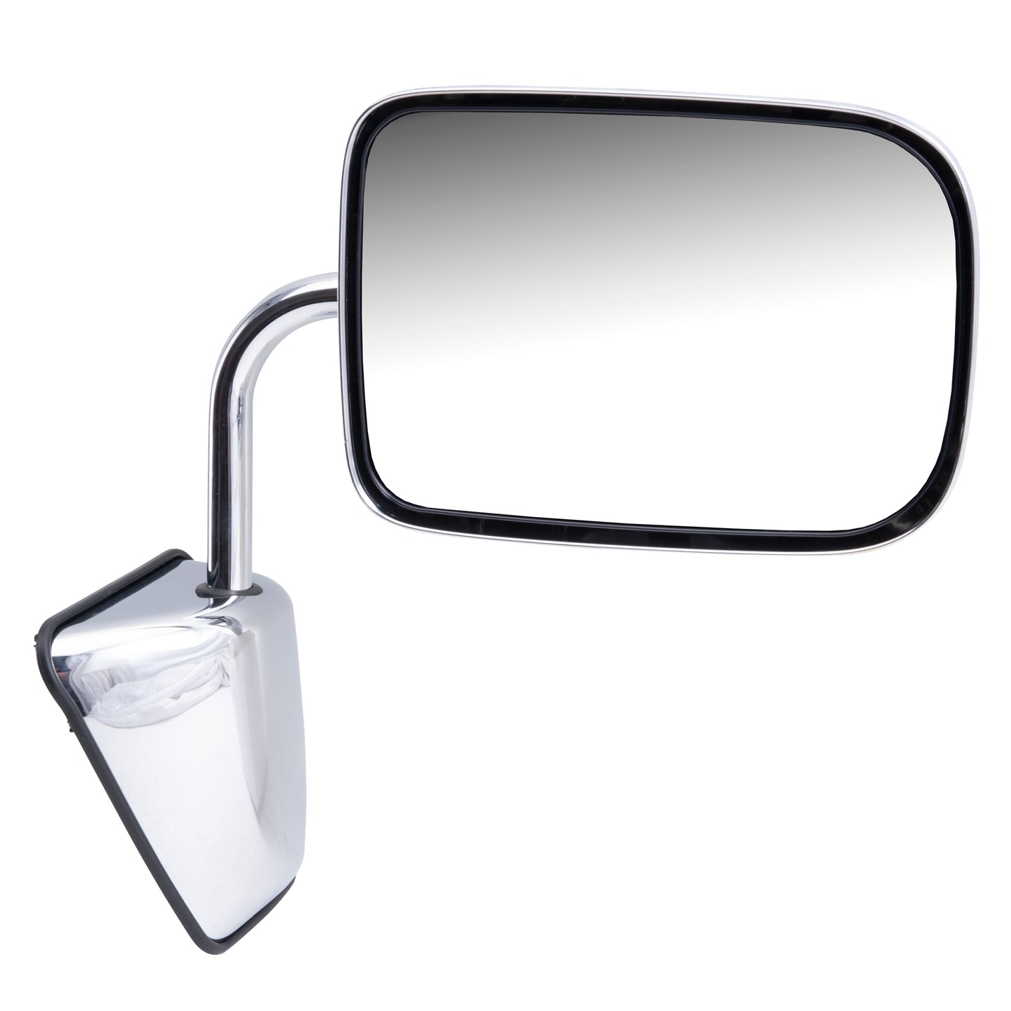 Replacement Passenger Manual Side View Chrome Mirror Compatible with 1988-1993 1500 2500 3500 Pickup Truck Ramcharger 55074998