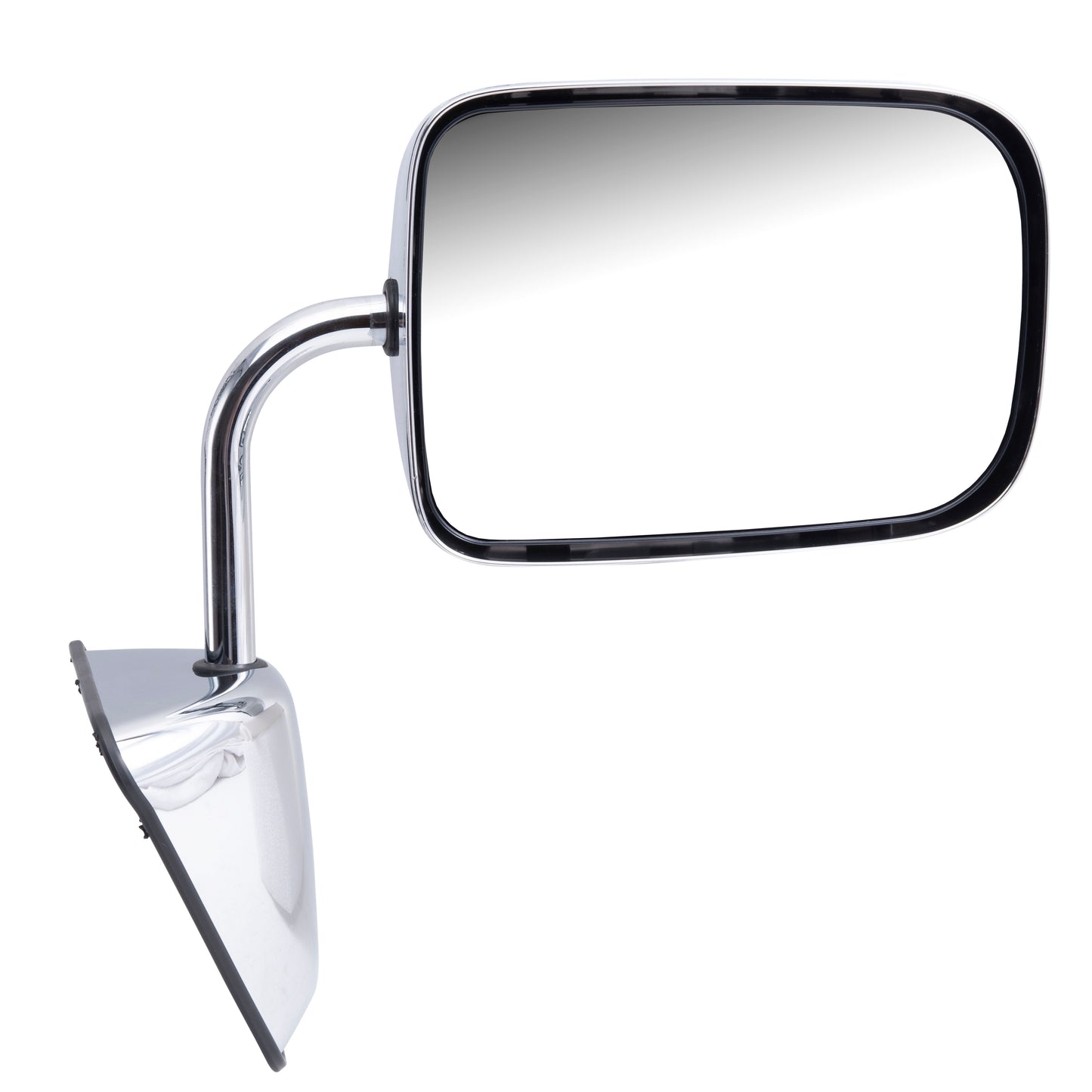 Replacement Passenger Manual Side View Chrome Mirror Compatible with 1988-1993 1500 2500 3500 Pickup Truck Ramcharger 55074998