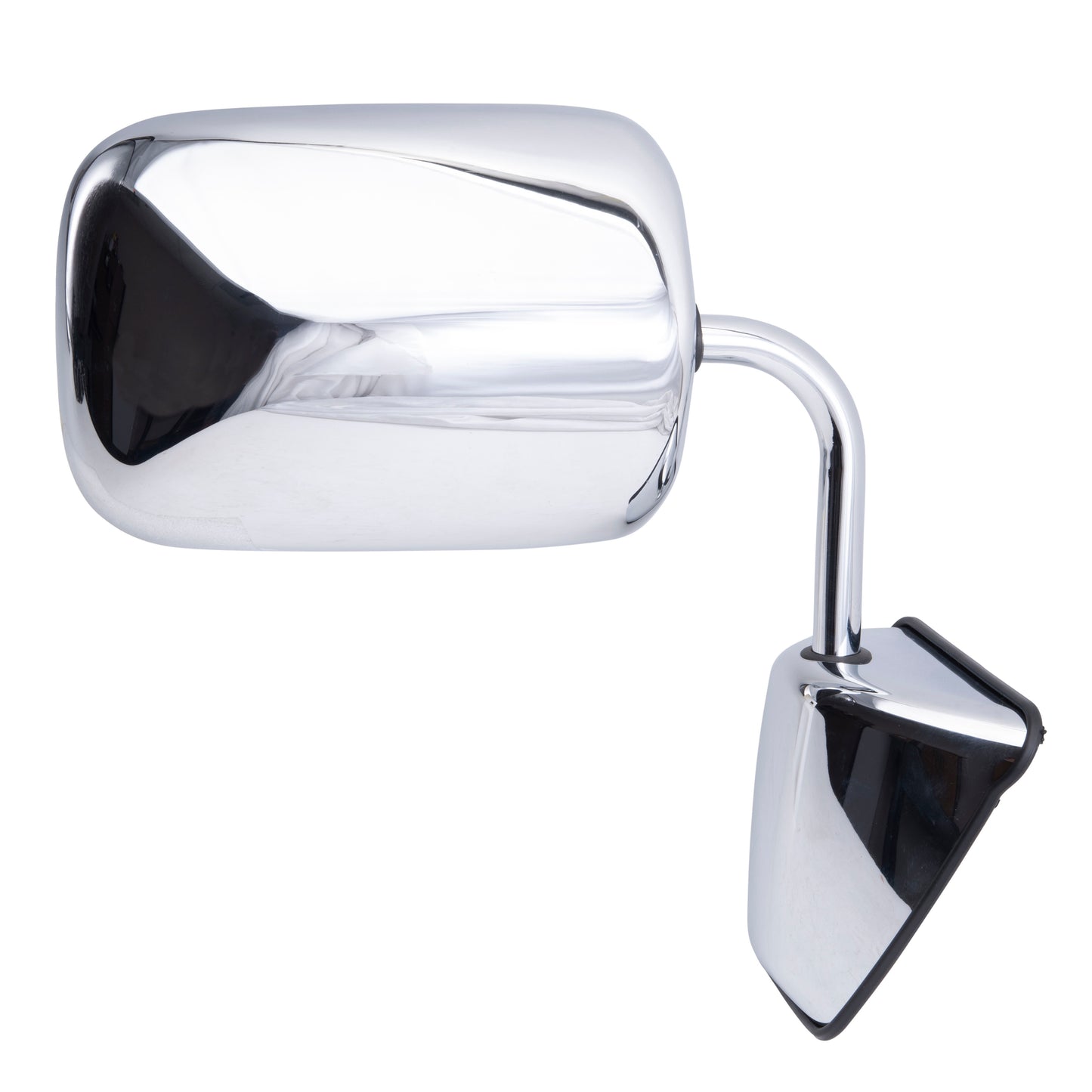 Replacement Passenger Manual Side View Chrome Mirror Compatible with 1988-1993 1500 2500 3500 Pickup Truck Ramcharger 55074998