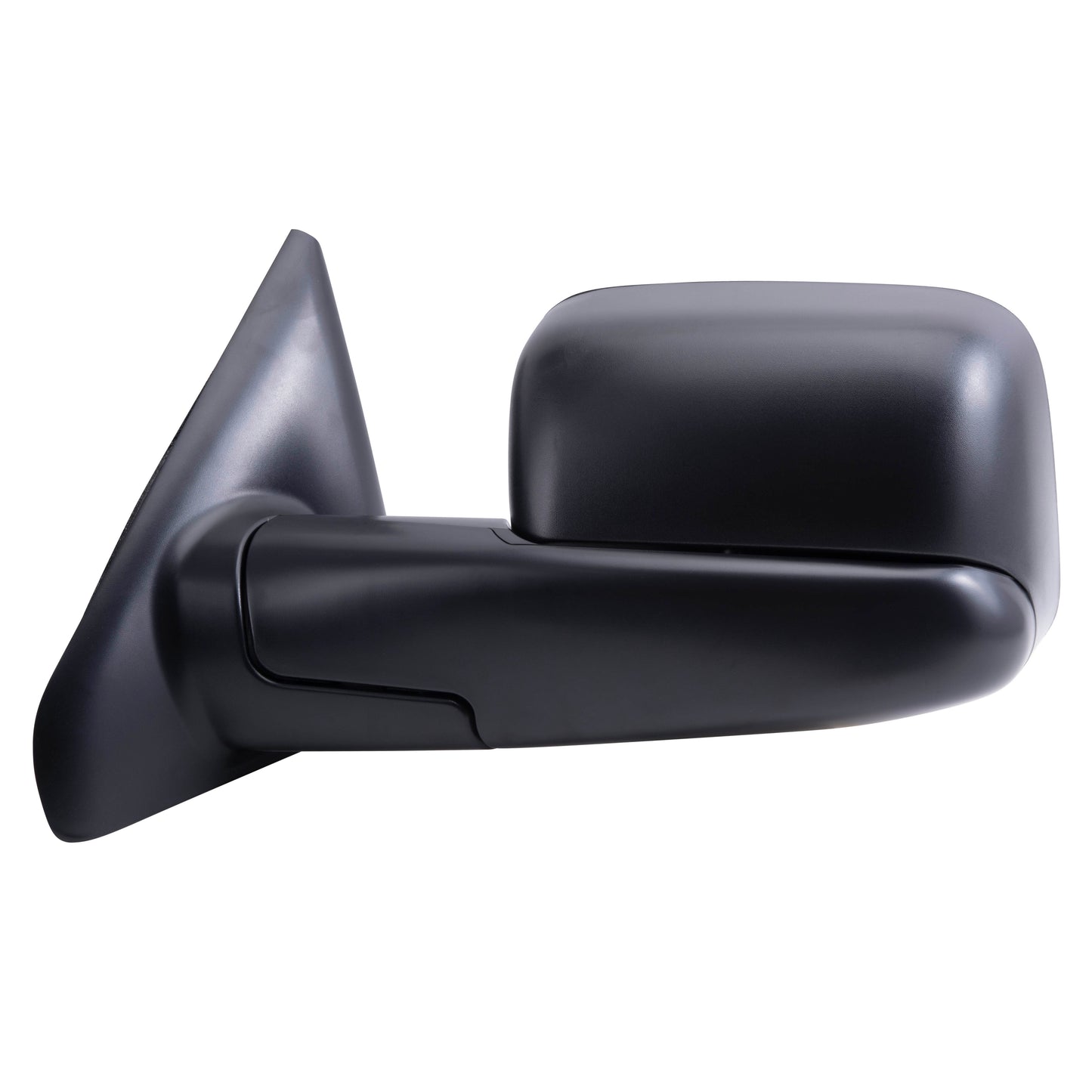 Brock Replacement Driver Manual Tow Side Mirror 7x10 Flip-Up Textured Black Compatible with 2002-2008 1500 2003-2009 2500 2003-2010 3500 Pickup Truck 55077493AN