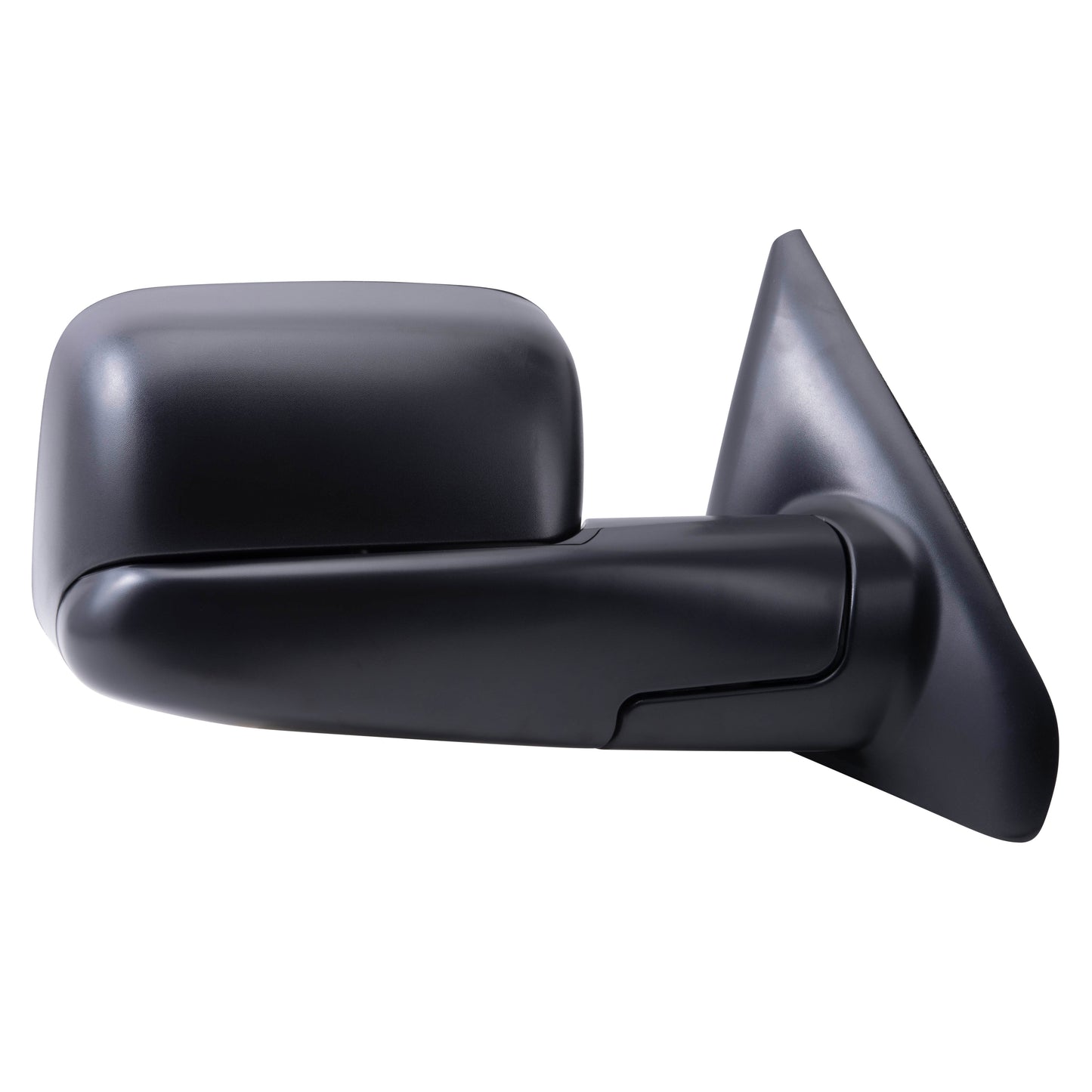 Brock Replacement Passenger Manual Side Tow Mirror 7x10 Flip-Up Textured Black Compatible with 2002-2008 1500 2003-2009 2500 2003-2010 3500 Pickup Truck 55077492AN