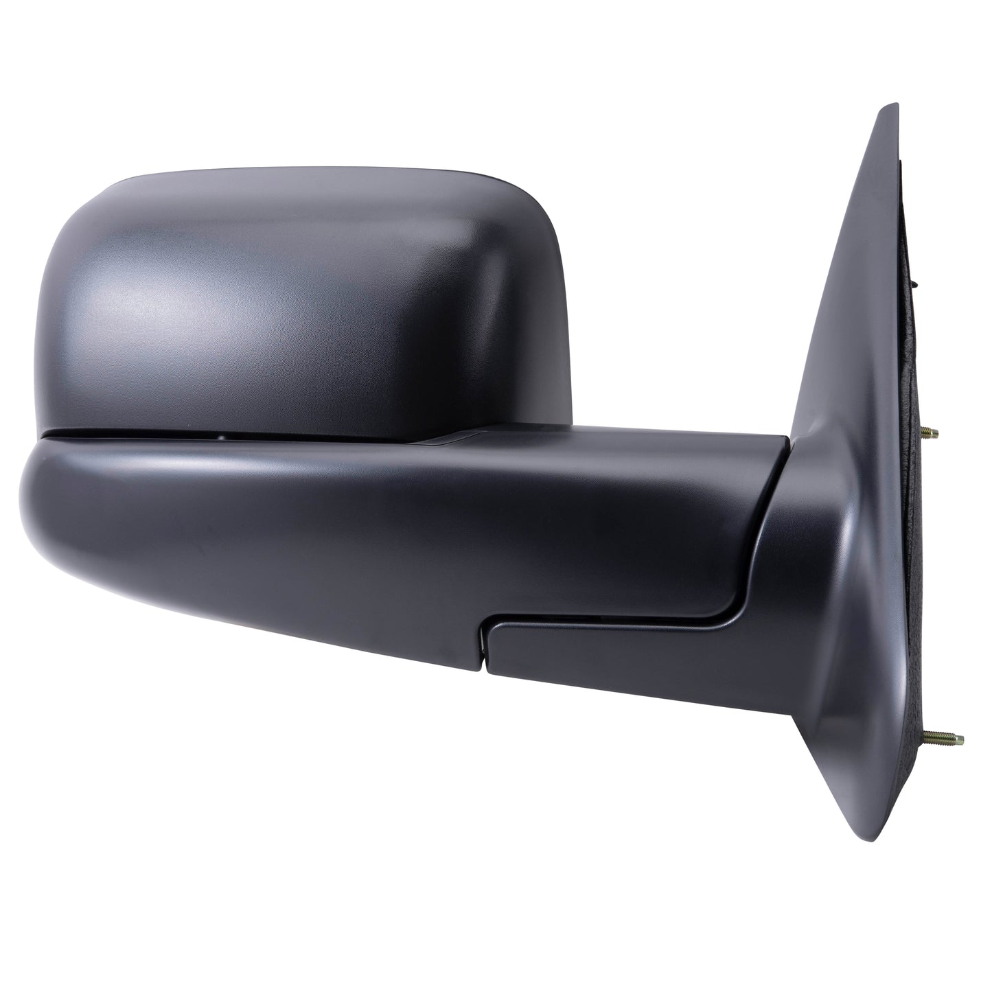 Brock Replacement Passenger Manual Side Tow Mirror 7x10 Flip-Up Textured Black Compatible with 2002-2008 1500 2003-2009 2500 2003-2010 3500 Pickup Truck 55077492AN