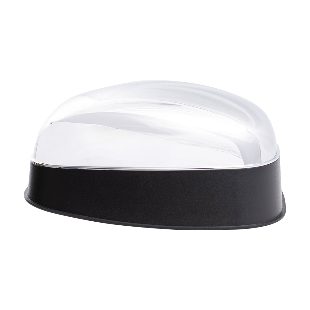 Brock Replacement Driver and Passenger Side Manual Mirrors Paint to Match Black with Chrome Cover Hood Mount Compatible with 2008-2017 Freightliner Cascadia