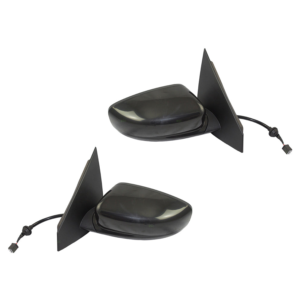 Pair Set Power Side View Mirrors Replacement for Dodge Dart 6AC731X8AA 6AC721X8AA CH1321406 CH1320406