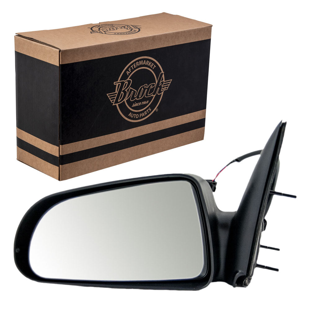 Replacement Driver Power Side View Mirror 5x7 Textured Compatible with 2005-2011 Dakota 2006-2009 Raider 55077623AD