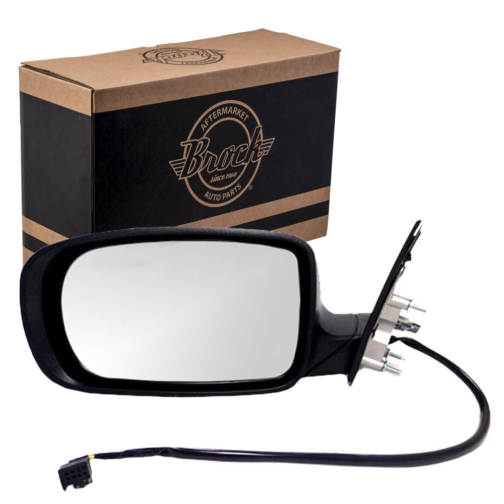 Replacement Driver Power Side View Mirror Ready-to-Paint Black Compatible with 2011-2014 Charger 1MA47AXRAF